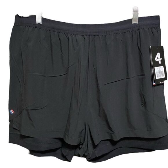 NWT FourLaps Men’s Athletic Command Shorts Black Under Bike Short - Size XXL - Picture 5 of 15